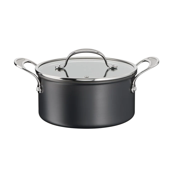 Jamie Oliver by Tefal Cooks Classic Non-Stick Induction Hard Anodised Stewpot + Lid 24cm/5L