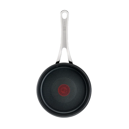 Jamie Oliver by Tefal Cooks Classic Non-Stick Induction Hard Anodised Saucepan + Lid 18cm interior non-stick coating