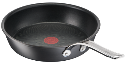 Jamie Oliver by Tefal Cooks Classic Non-Stick Induction Hard Anodised Twinpack Frypan Set 24/28cm