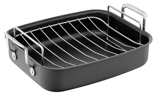 Jamie Oliver by Tefal Premium Hard Anodised Roaster & Rack 26x32cm