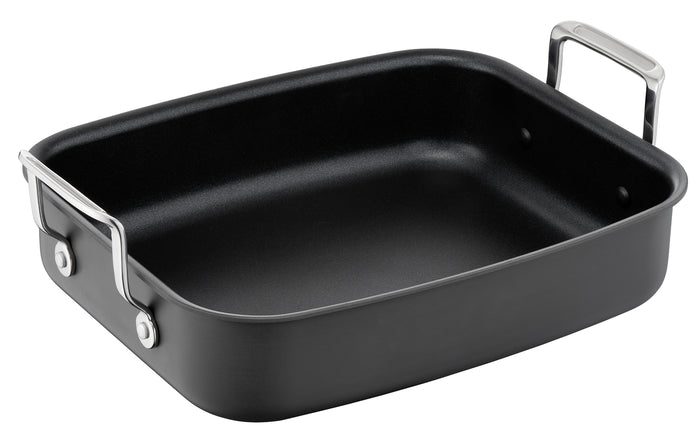 Jamie Oliver by Tefal Premium Hard Anodised Roaster & Rack 26x32cm