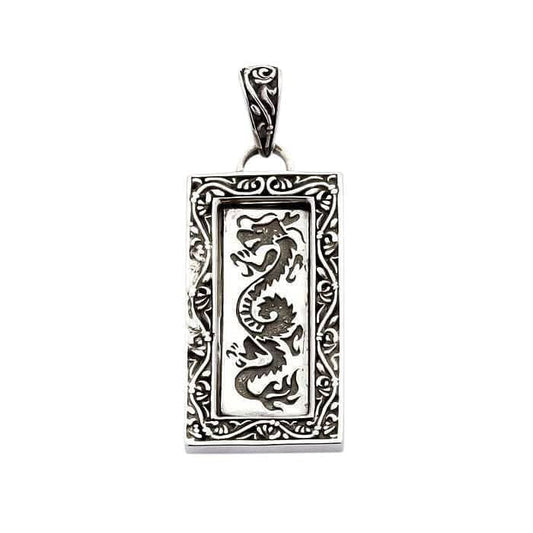 sterling silver dragon pendant