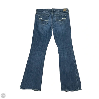 Jeans Boot Cut By American Eagle In Blue Denim, Size: 8