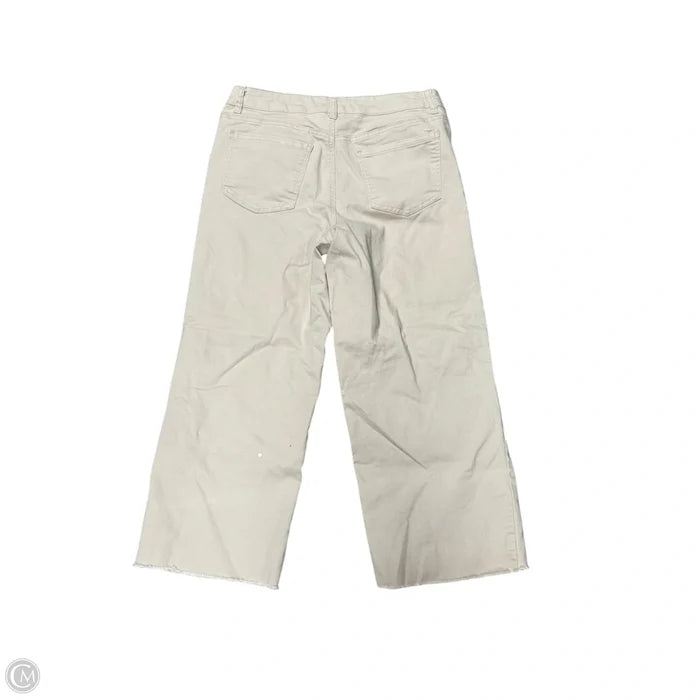 Jeans Cropped By D Jeans In Tan Denim, Size: 10