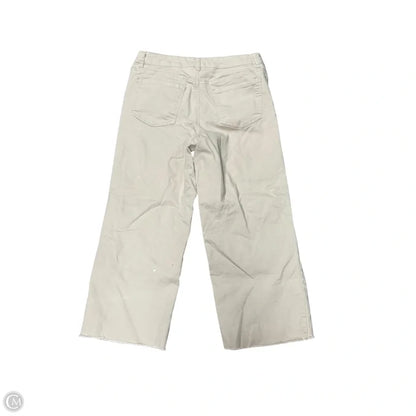 Jeans Cropped By D Jeans In Tan Denim, Size: 10