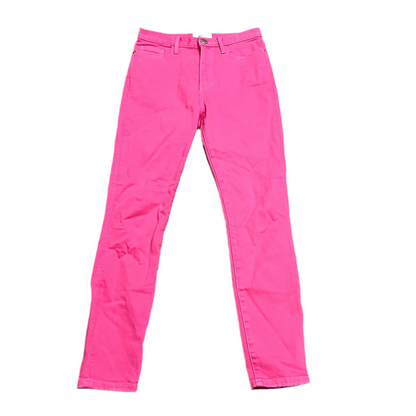 Jeans Skinny By Current Elliott In Pink Denim, Size: 4