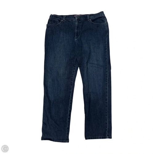 Jeans Straight By Gloria Vanderbilt In Blue Denim, Size: 16