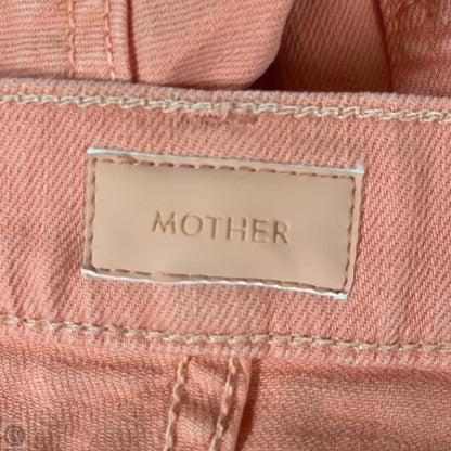 Jeans Straight By Mother In Orange Denim, Size: 2