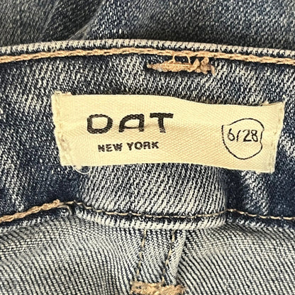 Jeans Straight By Oat In Blue Denim, Size: 6