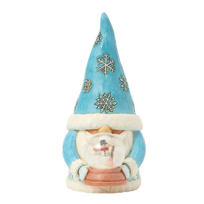 Jim Shore Holiday Gnome With Mini Globe Figurine