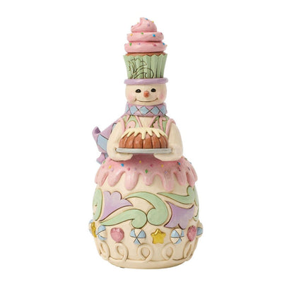 Jim Shore Sweets Snowman Bundt Cake Figurine