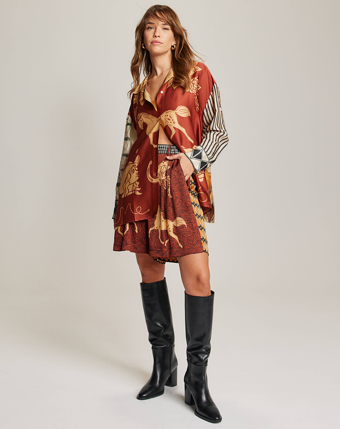 Juliette Rodeo Pleated Shorts