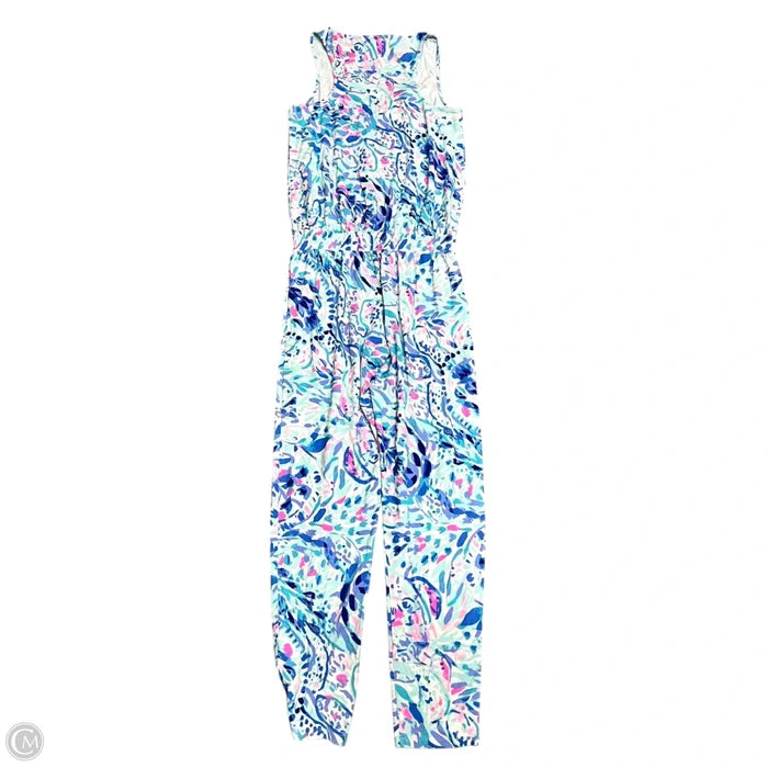 Jumpsuit Designer By Lilly Pulitzer In Blue & Pink, Size: Xs