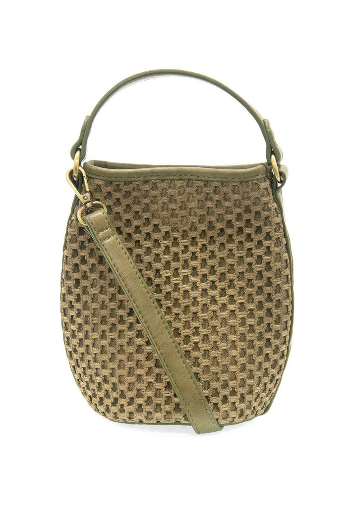 Kaia Open Weave Bucket Crossbody