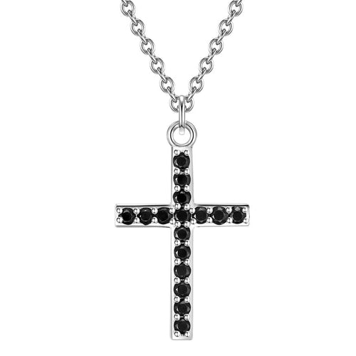 Kette KREUZ mit Zirkonia silber