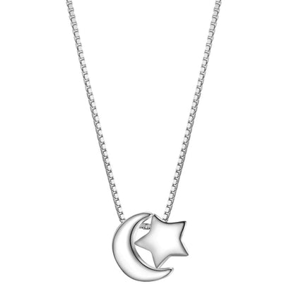 Kette mit Anhänger Mond/Sterne