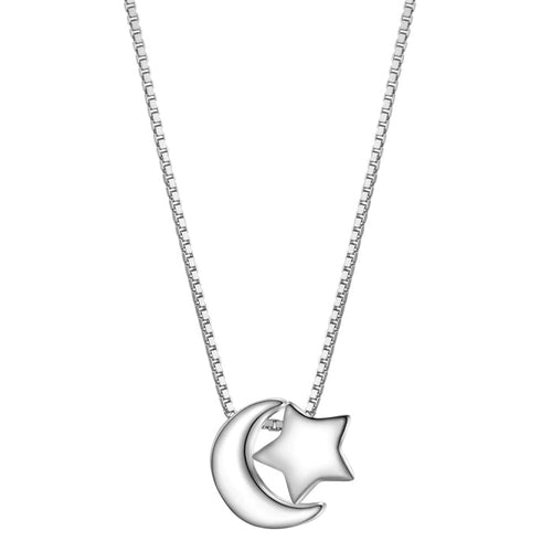 Kette mit Anhänger Mond/Sterne
