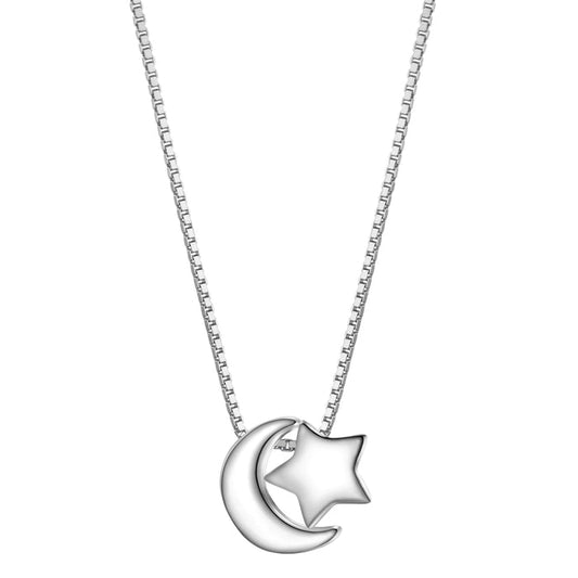 Kette mit Anhänger Mond/Sterne