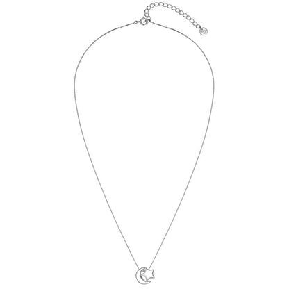 Kette mit Anhänger Mond/Sterne