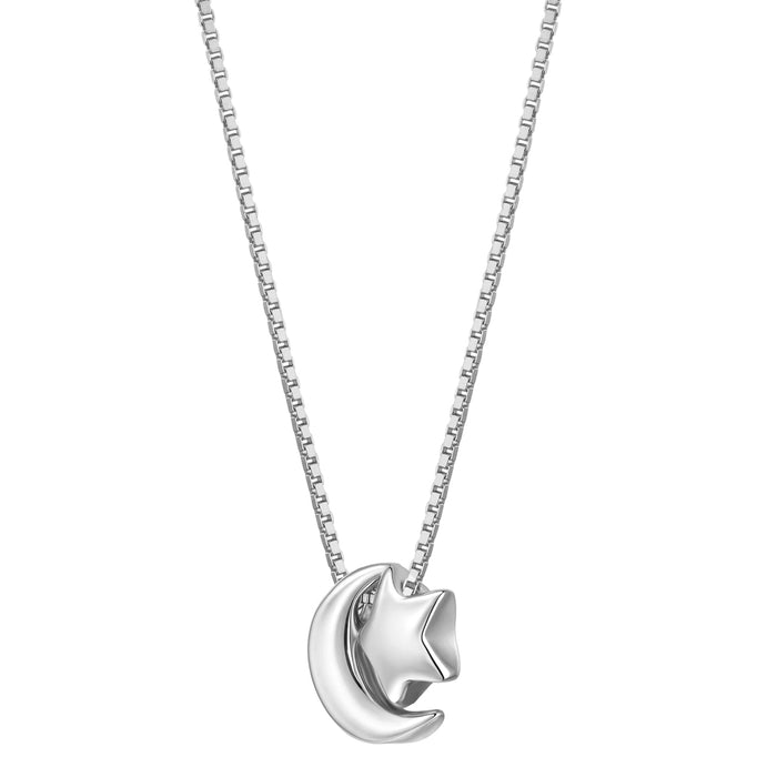 Kette mit Anhänger Mond/Sterne