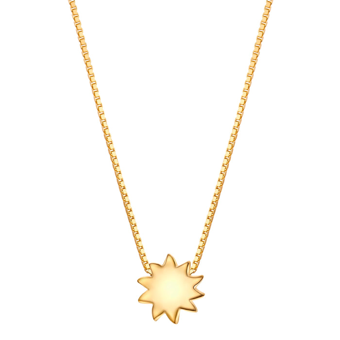Kette mit Anhänger Sonne gold