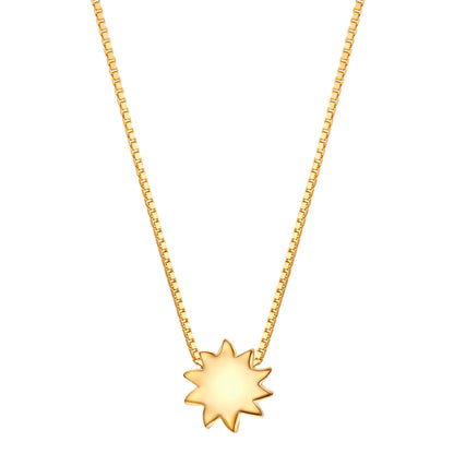 Kette mit Anhänger Sonne gold