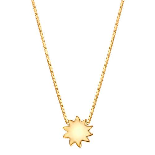Kette mit Anhänger Sonne gold