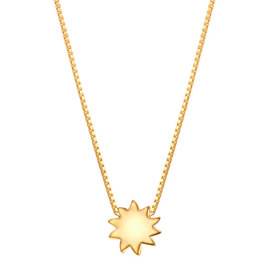 Kette mit Anhänger Sonne gold