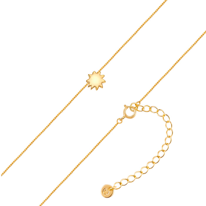 Kette mit Anhänger Sonne gold