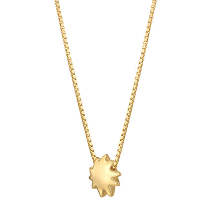 Kette mit Anhänger Sonne gold