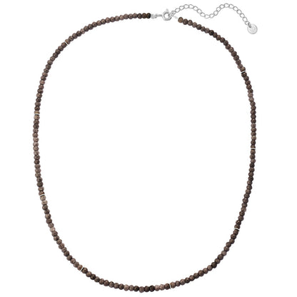 Kette mit Edelstein Chalcedon (grau)