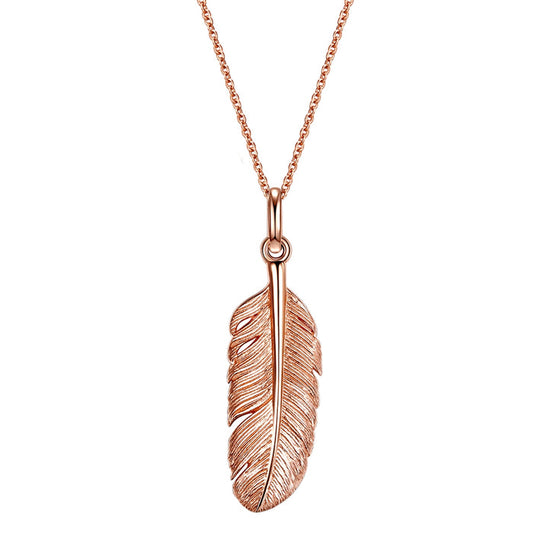 Kette mit Feder roségold