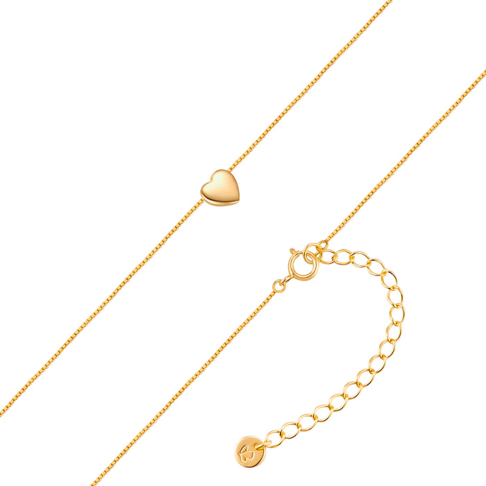 Kette mit goldenem Herz-Anhänger