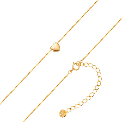 Kette mit goldenem Herz-Anhänger