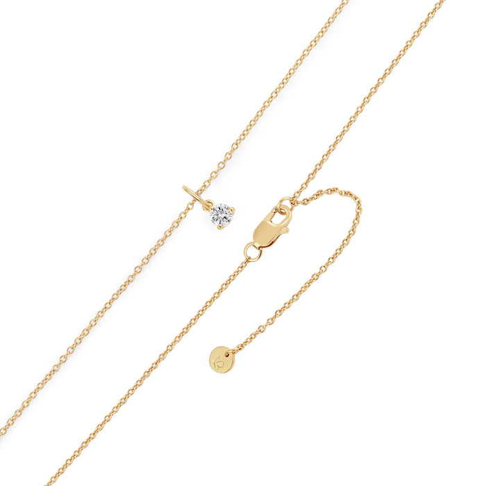 Kette mit Topas-Anhänger gold