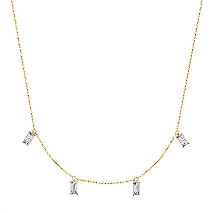 Kette mit Zirkonia gelbgold