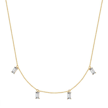 Kette mit Zirkonia gelbgold