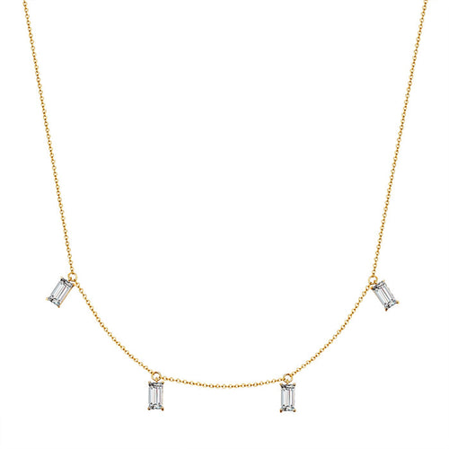 Kette mit Zirkonia gelbgold