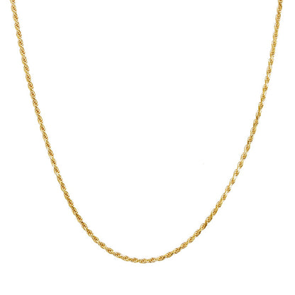 Kordel-Kette gelbgold