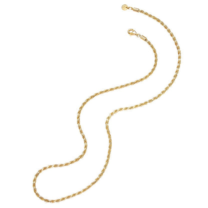 Kordel-Kette gelbgold
