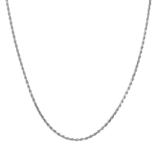 Kordel-Kette silber