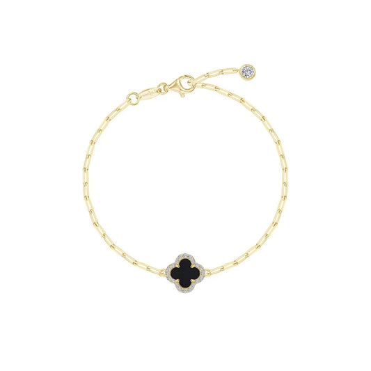 LaFonn Black Onyx Paperclip Bracelet 6.8 Inch (101758)