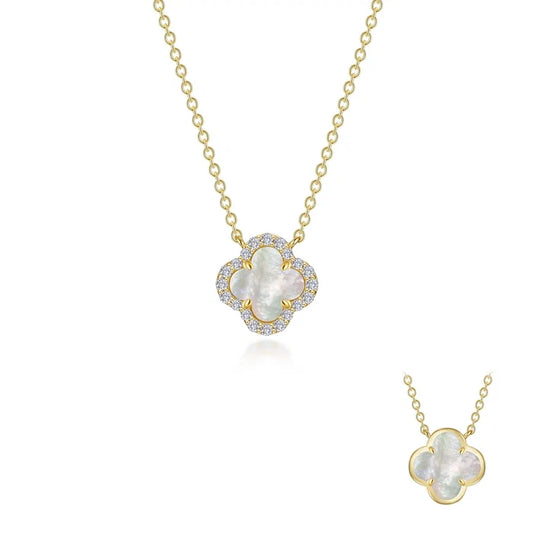 Lafonn Cultured Freshwater Mother-of-Pearl Good-Luck Necklace (101775)