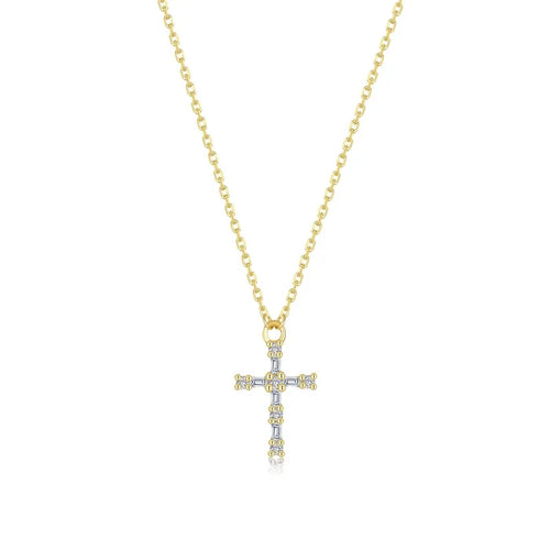 Lafonn Eden Baguette Cross Necklace (101777)