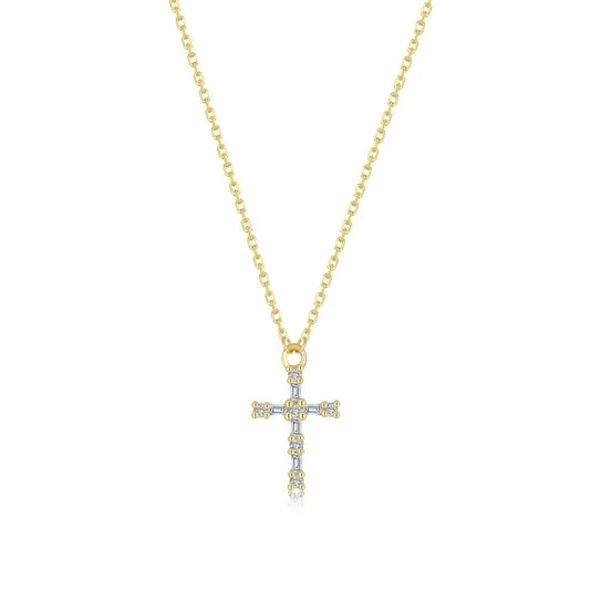 Lafonn Eden Baguette Cross Necklace (101777)