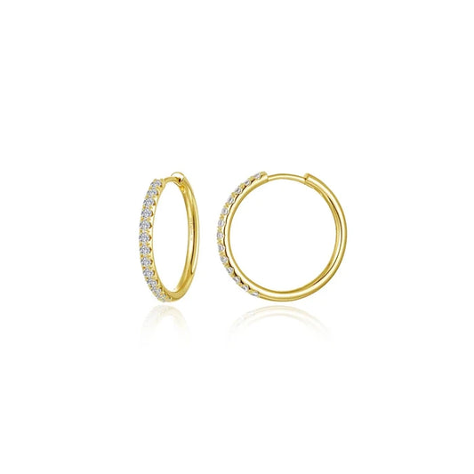 Lafonn Medium Alina Round Hoop Earrings (101771)