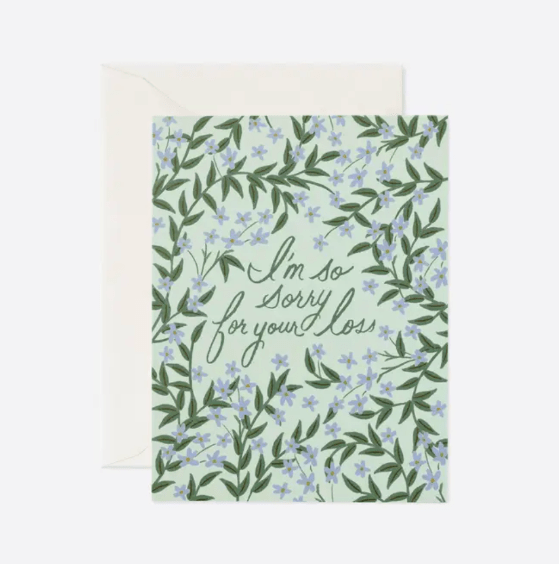 Rifle Paper Co Greeting Cards Laurel Sympathy Card