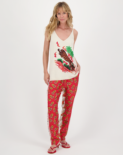 Leo Tiger Cotton Tank Top