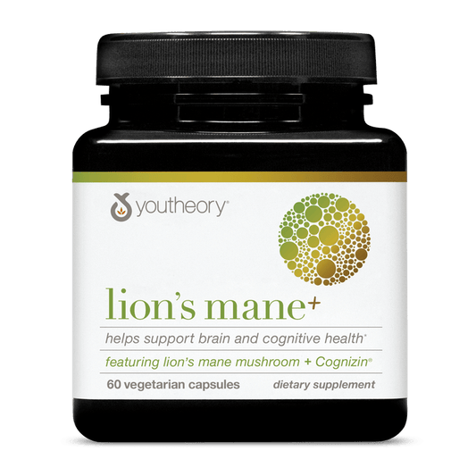 LM.92074.BTL Youtheory Lion's Mane + Capsules Product Image - Main Image