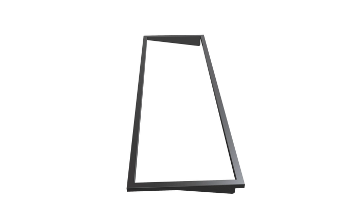 Litedeer Homes 58" Smart Electric Fireplace Trim Kit - ZEF58V-T2B, Black - Litedeer Homes